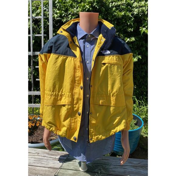 The North Face Vintage Gore Tex Jacket Men’s L Classic Summit Yellow Made In USA - Picture 14 of 15